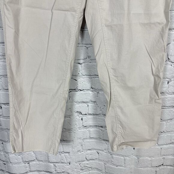 Vuori Womens Vintage Ripstop Pull On Pant Size XL in Light Gray Drawstring Waist - Picture 7 of 14